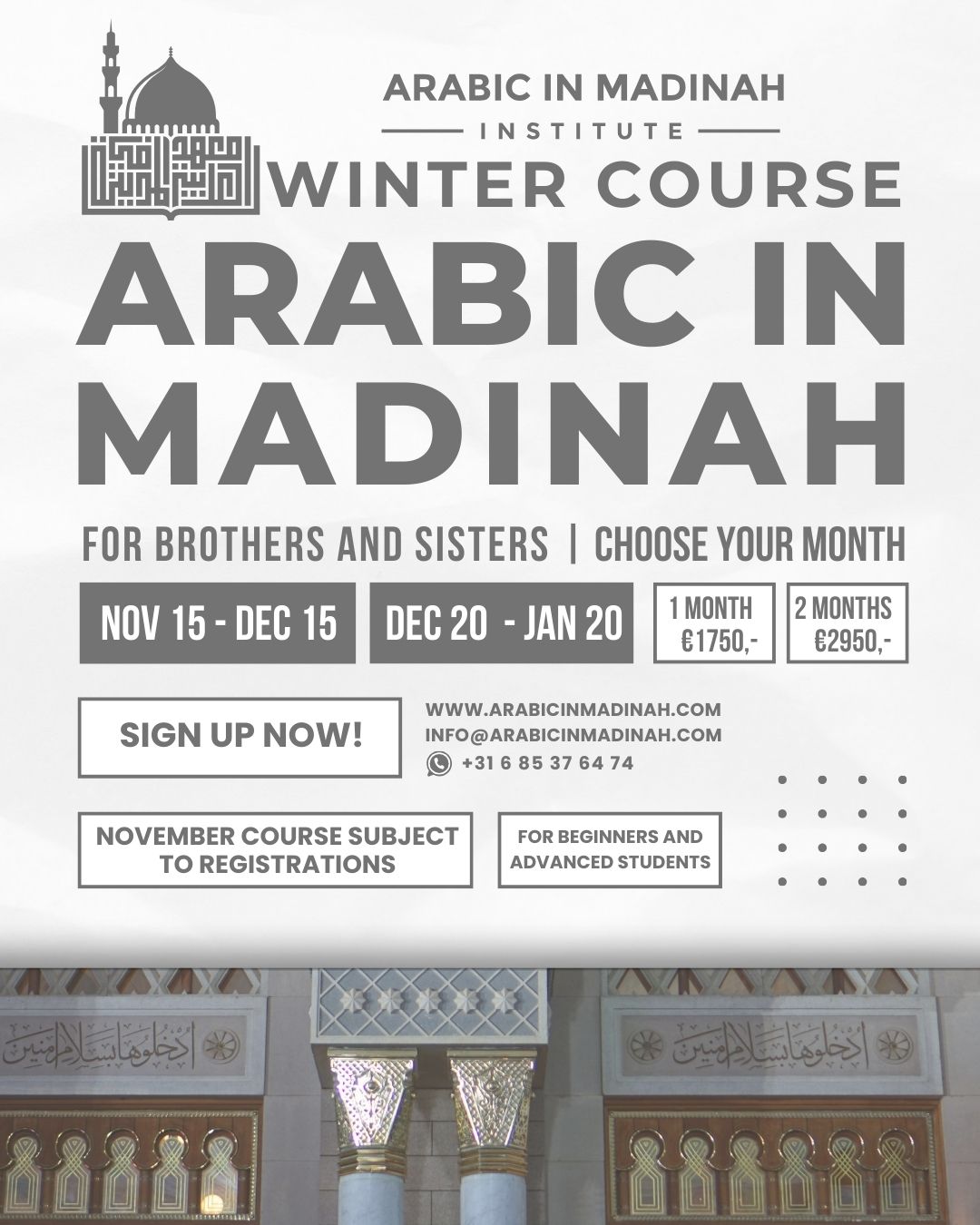 Winter Course Front